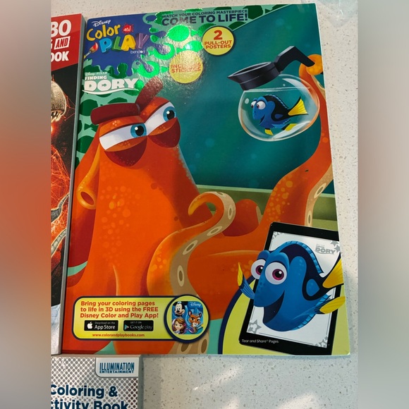 Kids Dinosaur and Minion Coloring and Activity Book Set - Picture 2 of 4